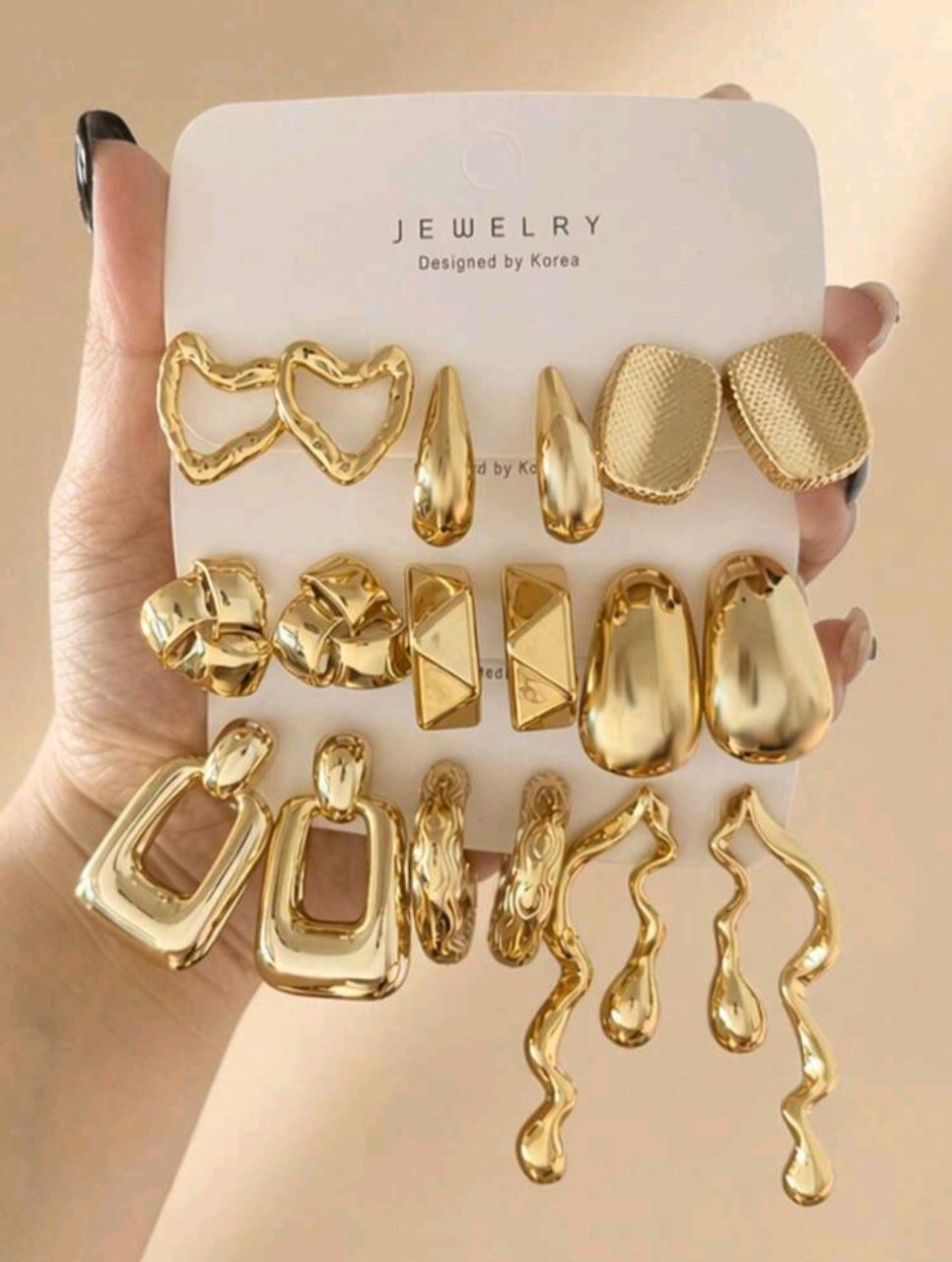 9 Pcs Elegant Earrings