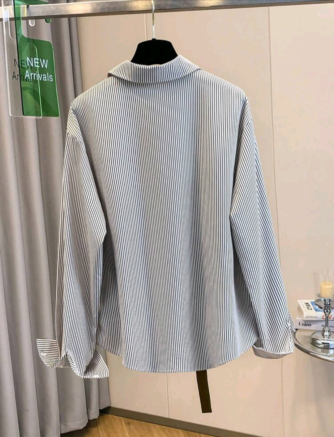 GlowEve Women's Striped Patchwork Long Sleeve Casual Shirt